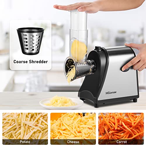 150W Electric Cheese Grater, 5 In 1 Professional Salad Shooter Cheese Grater Electric Spiralizer For Veggies, Salad/Broccoli Slaw/Cheeses/Fruits | The Storepaperoomates Retail Market - Fast Affordable Shopping