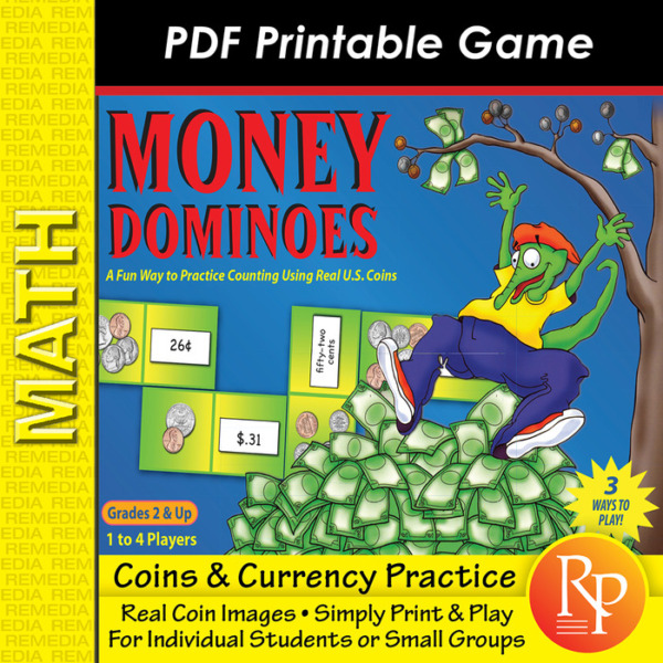 Money Math Domino Games | Adding Coins & Matching Values | Colorful & Fun