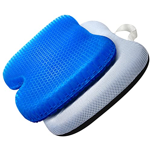 Full Gel Coccyx Seat Cushion Egg Gel Cushions Office Chair Cushion Car Seat Cushion for Back Sciatica Hip Tailbone Pain – Butt Pillow Chair Pad for Wheelchair Desk Pain Relief Long Trips Blue | The Storepaperoomates Retail Market - Fast Affordable Shopping