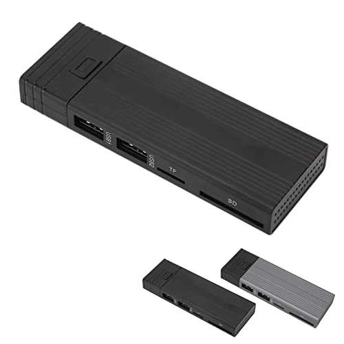 Hard Drive Enclosure USB C SSD Enclosure Good Heat Dissipation 10Gbps M.2 NVME SSD Enclosure for Tablets Computers Game Consoles PS5, etc(Black)