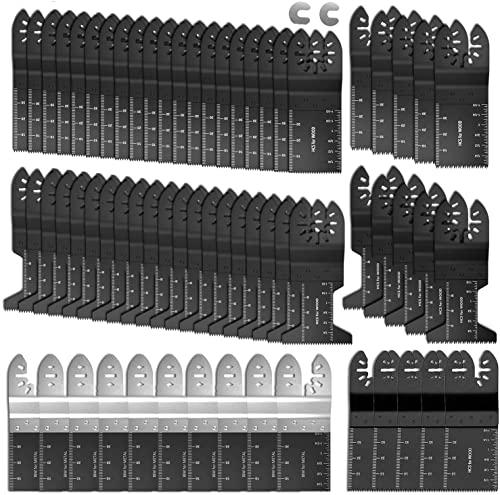 65 PCS Professional Wood/Bi-Metal Oscillating Saw Blades Universal Quick Release Multitool Tool Blade Set Compatible with Bosch, Craftsman, Fein, Ridgid, Makita and More | The Storepaperoomates Retail Market - Fast Affordable Shopping