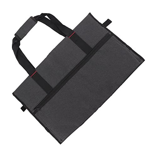 Liyeeo Computer Monitor Bag, Protective Monitor Carrying Case Wear Resistant Scratch Proof Reinforced Handle Multi Pockets for 24in LCD Display Screen Black