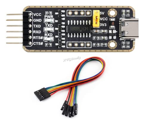 XYGStudy USB to UART Communication Module (Type C) Connector, High Baud Rate Transmission (CH343 USB UART Board (Type C))
