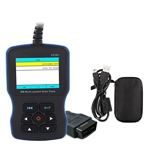 C310 + Car Diagnostic Tool, Universal Portable Scanner Car Engine Fault Oil Reset Code Reader SRS Diagnostic Scan Tool