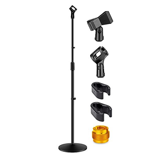 GLEAM Microphone Stand – Universal Mic Mount with Heavy Compact Base