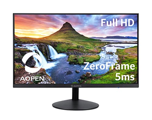 AOPEN 27E1 bi 27″ Full HD (1920 x 1080) IPS Monitor | for Work or Home | 75Hz Refresh Rate | 5ms Response Time | 1 x HDMI & 1 x VGA Port