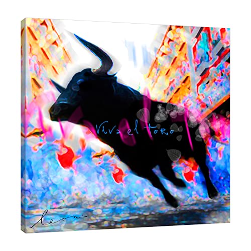Jaxson Rea “Viva el Toro Gallery Wrapped Canvas by Leon Bosboom, 48″ x 48”