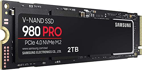 980 PRO SSD 2TB PCIe NVMe Gen 4 Gaming M.2 Internal Solid State Hard Drive Memory Card, Maximum Speed, Thermal Control, MZ-V8P2T0B