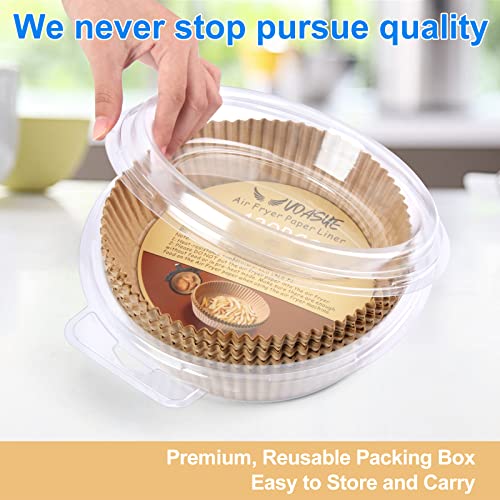 120PCS Upgraded air fryer disposable paper liner, VOASUE FOOD GRADE Non Stick, Oil Proof Water Proof Round Parchment Paper for Baking Roasting Microwave 6.3 Inches | The Storepaperoomates Retail Market - Fast Affordable Shopping
