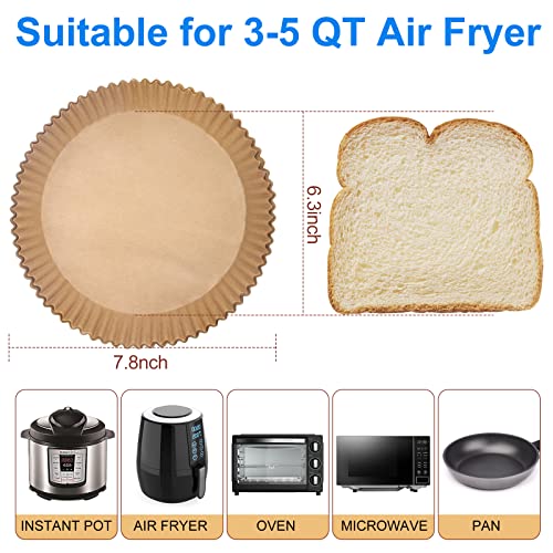 120PCS Upgraded air fryer disposable paper liner, VOASUE FOOD GRADE Non Stick, Oil Proof Water Proof Round Parchment Paper for Baking Roasting Microwave 6.3 Inches | The Storepaperoomates Retail Market - Fast Affordable Shopping