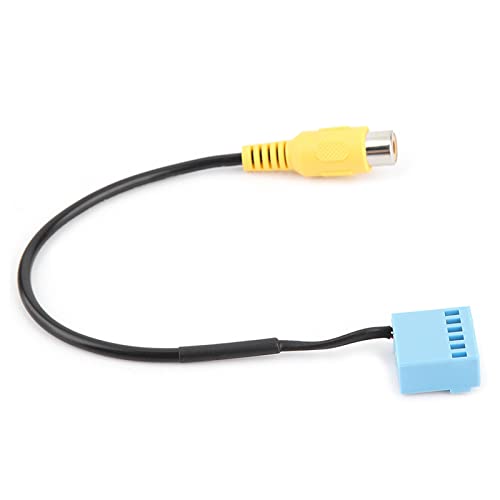 Rear View Camera Cable, Black+Yellow+Blue Fast Data Transfer Rear Camera Adapter 20cm/7.9in Wire for Auto Replacement for MK5 MK6