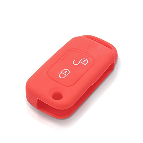 WQXZH Fit for Mercedes SLK E113 A C E S W168 W202 W203 A C Class 2 Button Remote Folding Key Cover Case Fob Shell Holder Silicone Key Shell (Color Name : Red) | The Storepaperoomates Retail Market - Fast Affordable Shopping