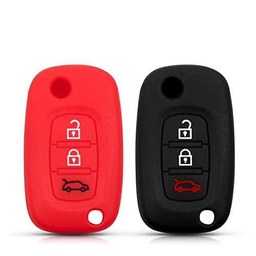 WQXZH Silicone Car Key Holder Fob 3 Button Cover for Renault Megane 3 Fluence Clio for Lada Priora Sedan Sport Granta Vesta Key Shell (Color Name : Red) | The Storepaperoomates Retail Market - Fast Affordable Shopping