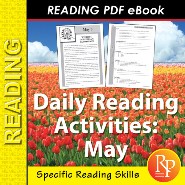 MAY Daily Reading Activities: Main Idea, Fact & Opinion, Inference | Activities