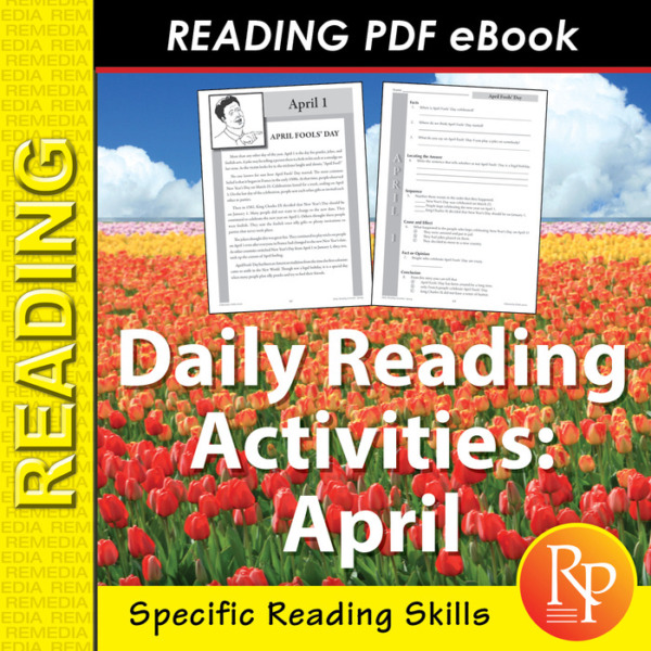 APRIL Daily Reading Activities: Main Idea, Fact/Opinion, Inference | Activities
