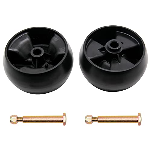 Thomegoods Deck Wheels Replaces for MTD Cub Cadet 734-04155 Toro 112-0677 72-025 210-275 5″ Deck Wheels with Bolts & Lock Nuts Compatible with Cub Cadet Troy Bilt Craftsman HU Lawn Mower Tractor