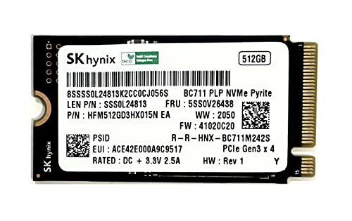 OEM SK Hynix 512GB M.2 PCI-e NVME Internal Solid State Drive 42mm 2242 Form Factor M Key