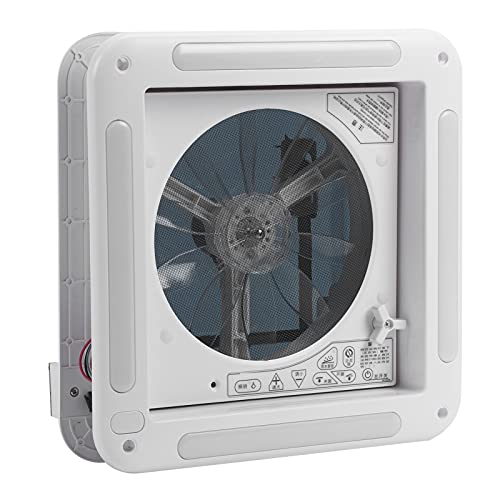 Keenso 12V 0.4A Exhaust Fan with LED Light Ventilation Fan Durable ABS Universal for RVs Motorhomes Buses Yachts RV Parts and Accessories RV Parts and Accessories RV Parts and Accessories