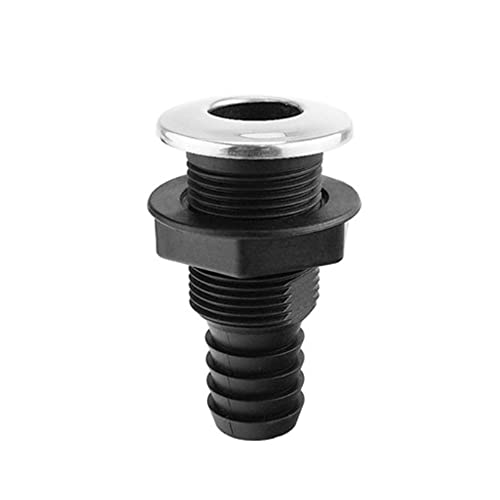 for 20/25mm Hose Marine Boat Nylon Thru Hull Fitting Connector 0/90 Degree Straight/Bent Boat Drain Bilge Pump Plumbing Fittings Connector
