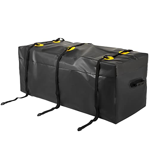 VEVOR Hitch Cargo Carrier Bag, Waterproof 840D PVC, 48″x20″x22″ (12 Cubic Feet), Heavy Duty Cargo Bag for Hitch Carrier with Reinforced Straps, Fits Car Truck SUV Vans Hitch Basket