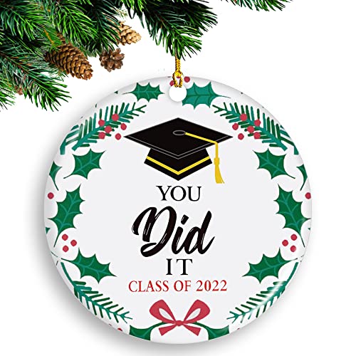 Class of 2022 Graduation Christmas Ornament 2022 Ornament Christmas Graduate College Graduation High School Graduate Class 2022
