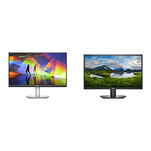 Dell S2721HS Full HD 1920 x 1080p, 75Hz IPS LED LCD Thin Bezel Adjustable Gaming Monitor, 4ms Grey-to-Grey Response Time, Silver & 27 inch Monitor FHD 16:9 Ratio with Comfortview, 75Hz Refresh Rate
