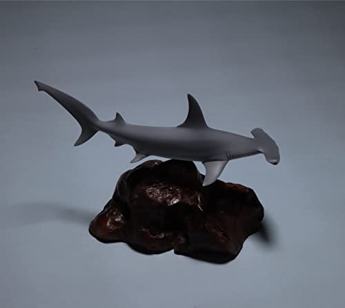 Hammerhead Shark by John Perry NEW 9 inch airbrushed on burl base sculpture