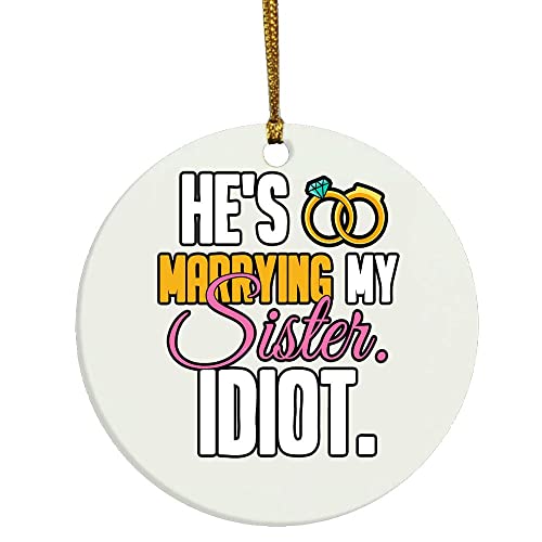 eden tee Brother of The Bride Bachelor Party Apparel Christmas Ornament