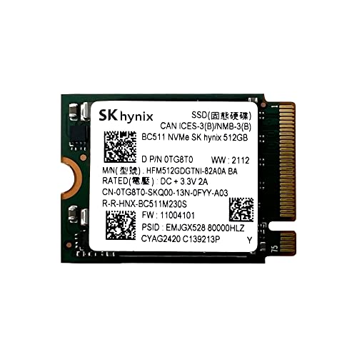 SKHynix BC511 512GB NVMe PCIe M.2 30mm Solid State Drive – HFM512GDGTNI | HFM512GDGTNI-82A0A – OEM Packaging