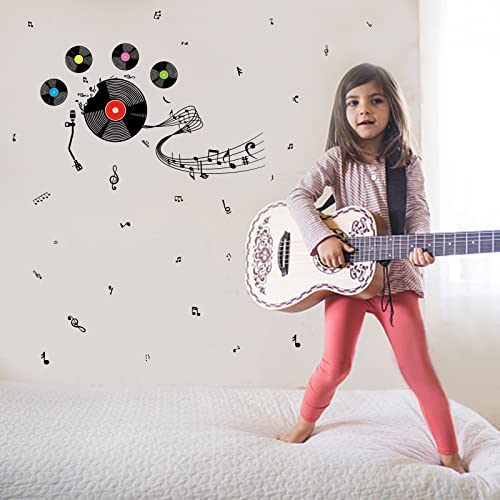OLYCRAFT Musical Note Wall Stickers Creative Removable Wall Decals Music Notes Wall Sticker Vinyl Mural Wallpaper for Music Studio Dance Room Bedroom Art Decorations 15.4×31.5inch | The Storepaperoomates Retail Market - Fast Affordable Shopping