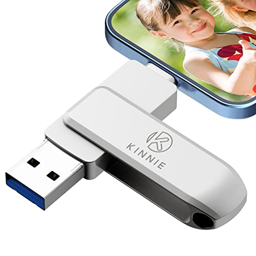 KKINNIE Flash Drive for iPhone 512GB,Photo Stick Flash Drive External Storage for Save More Photos and Videos,High Speed Thumb Drive Memory Stick Compatible with iPhone/ipad/Android/pc…
