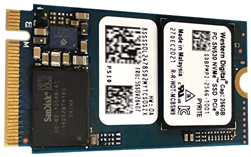 256GB M.2 2242 42mm NVMe PCIe Gen3 x4 TLC SSD (SDBPMPZ-256G) SN530 for Thinkpad ProBook Latitude EliteBook Ideapad Inspiron Pavilion – Internal Solid State Drive (OEM NEW) (22mm x 42mm x 2.38mm)