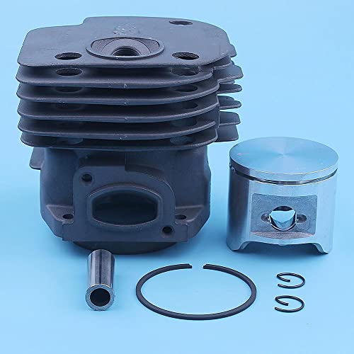 Replacement Tool Parts for Machine 48mm Cylinder Piston Kit for Husqvarna 365 Special Jonsered 2065 CS2165 Chainsaw Square Port 503691073 503691072 Spare Part