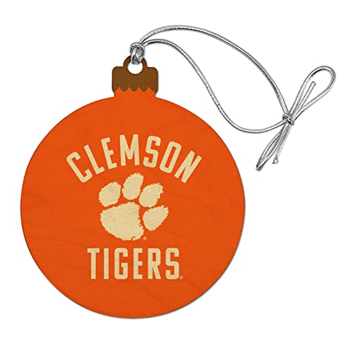 GRAPHICS & MORE Clemson University Tigers Logo Wood Christmas Tree Holiday Ornament
