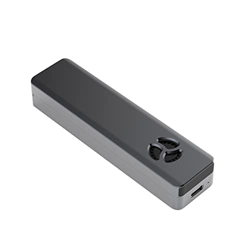 M.2 NVME SATA SSD Enclosure Adapter Tool-Free, 10Gbps RGB CNC Alloy SSD 2TB Enclosure Adapter, for Size 2230/2242/2260/2280