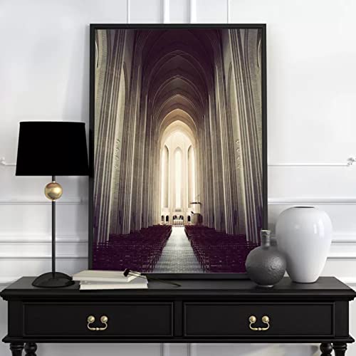 Canvas Decorative Prints Wall Art Nordic Aisle Abstract Architecture Modern Posters and Prints Canvas Painting for Living Room Salon Home Decor 20x28inch