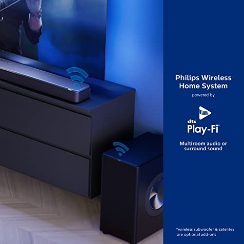 Philips Fidelio FB1 7.1.2-Channel Surround Sound Soundbar with Integrated Subwoofer + DTS Play-Fi, Black | The Storepaperoomates Retail Market - Fast Affordable Shopping