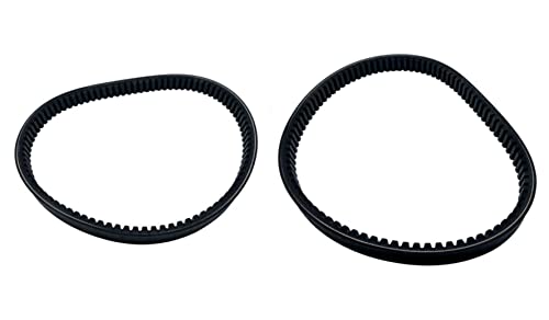 MaxLLTo Set of 2 Replacement 37-9080 Less Rubber Flash Snow Thrower Cogged Auger Traction Drive Belt Compatible for Toro 3521 421 521 and 522 Snowblowers