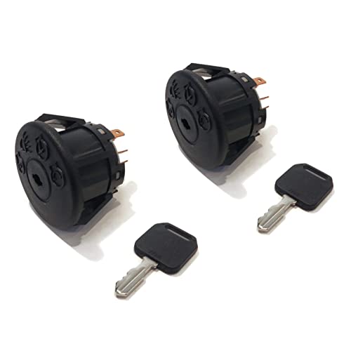 The ROP Shop | (Pack of 2) Starter Switch with Key for Husqvarna 532175566 Lawn Mower