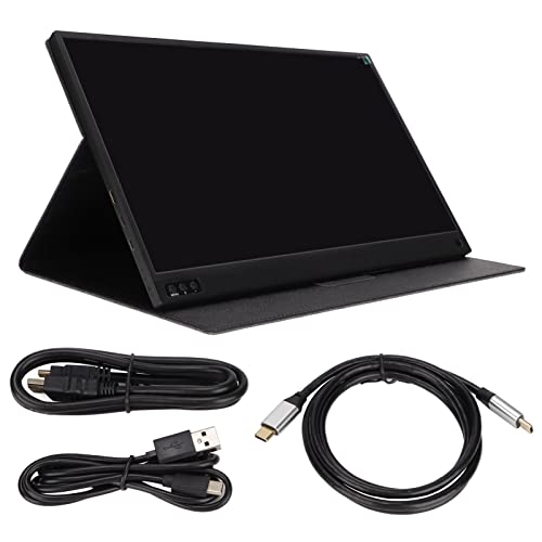 Tangxi Portable Monitor,15.6inch FHD 1080P USB C HDMI Second External Monitor for Laptop,HDR Dual Speaker Mobile Screen for PC Phone