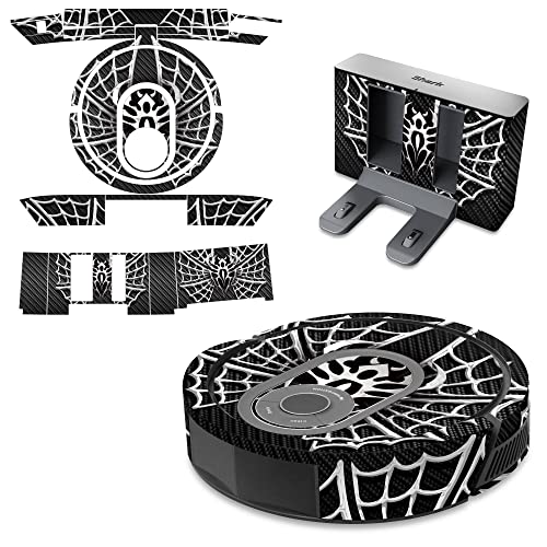Protective Graphic Kit Vinyl Decal Skin Compatible with Shark AI Robot Vacuum RV2001 + Charger – Widow Maker White Black