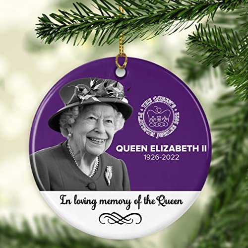 Queen Elizabeth II Ornament, Platinum Jubilee Commemorative, Queen Elizabeth Memorial Ornament, The Queen’s Platinum Jubilee Emblem, Jubilee