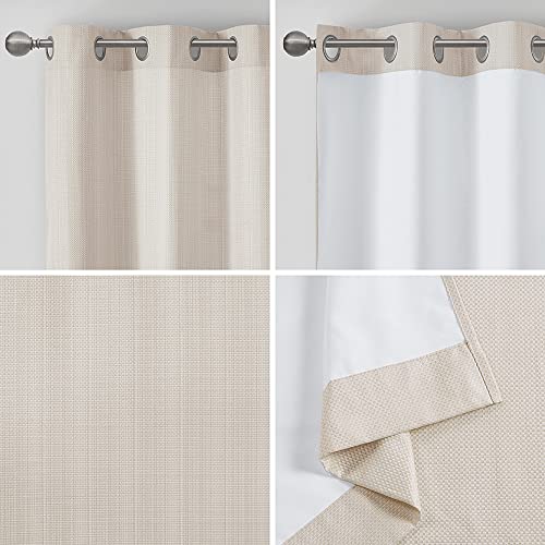 Madison Park Galen Basketweave 2-Panel Pack Window Curtain, Room Darkening, Grommet Top Easy to Hang, Fits up to 1.25″ Diameter Rod, 40″x84″ Ivory | The Storepaperoomates Retail Market - Fast Affordable Shopping