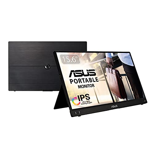 ASUS ZenScreen MB14AC 14” Portable USB Type-C Monitor, 1080P Full HD, IPS, Eye Care, Anti-Glare Surface, External Screen, Hybrid Signal Solution & ZenScreen 15.6” 1080P Portable Monitor (MB16ACV) | The Storepaperoomates Retail Market - Fast Affordable Shopping