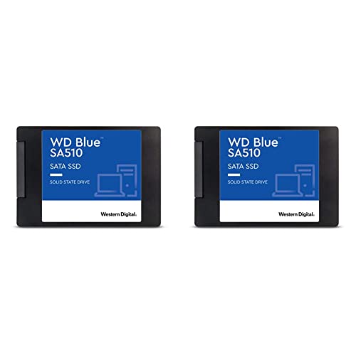 Western Digital 1TB WD Blue SA510 SATA Internal Solid State Drive SSD – SATA III 6 Gb/s, 2.5″/7mm, Up to 560 MB/s – WDS100T3B0A & 500GB WD Blue SA510 SATA Internal Solid State Drive SSD