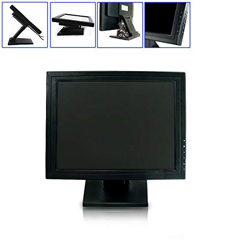 Touchscreen Monitor 15 Inch Touch Screen Monitor LCD VGA Touch Screen USB Monitor for Restaurant Bar Touch Screen Monitor with Multi Position POS Stand | The Storepaperoomates Retail Market - Fast Affordable Shopping