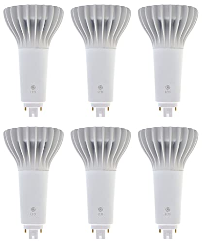 (6 Bulbs) GE 39277 LED 4-Pin CFL Replacement, 3000K Warm White, 18.5 watt, 1850 lumens LED Lightbulb