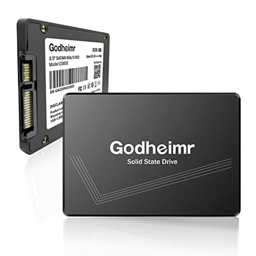 Godheimr GS600 512 GB SSD SATA III 6Gb/s 2.5″ Internal Solid State Drive, Read Speed up to 550MB/sec, Compatible with Laptop and PC Desktops(Black)