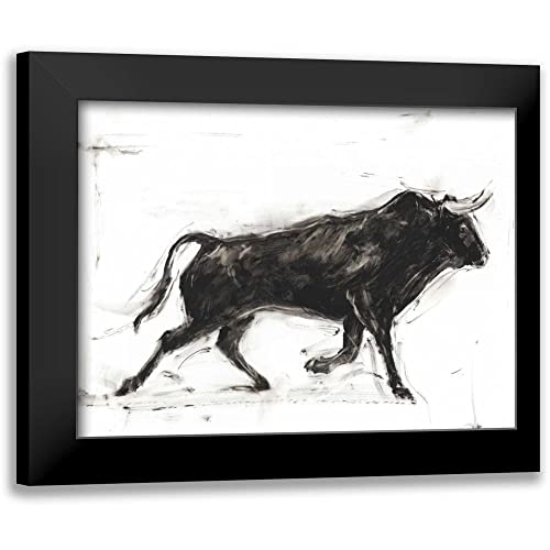 ArtDirect – Harper, Ethan 18×15 Black Modern Framed Art Print Titled: Toro II