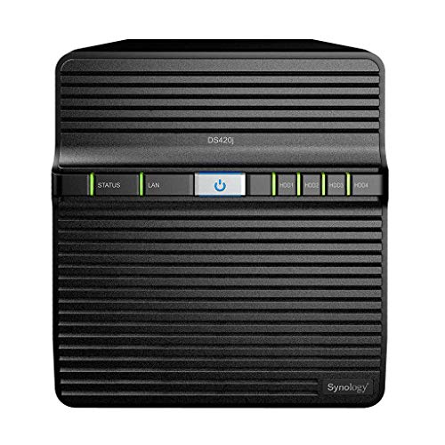 Synology DiskStation DS420j NAS Server with 1.4GHz CPU, 1GB Memory, 72TB HDD Storage, 1 x 1GbE LAN Port, DSM Operating System…